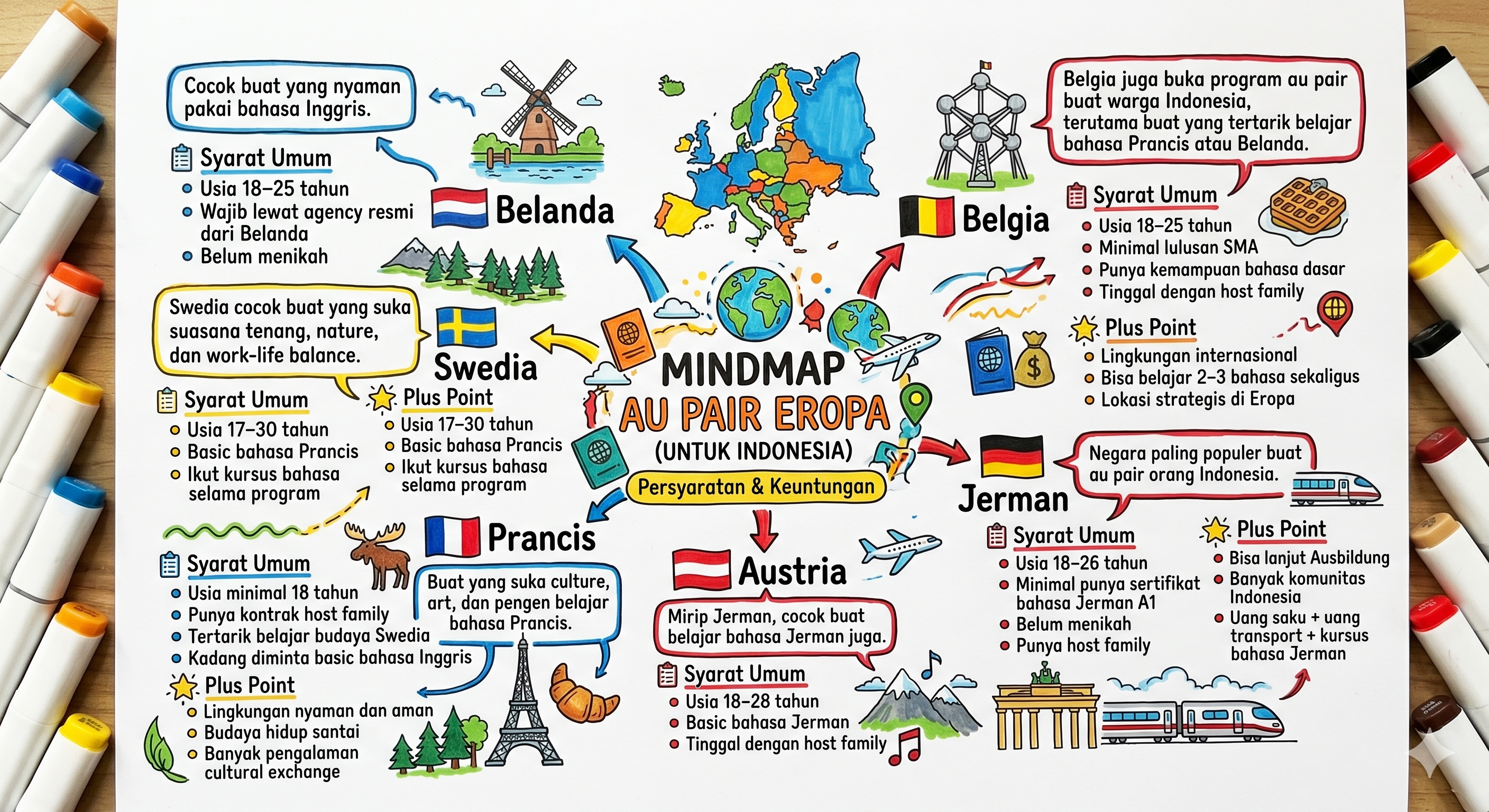 Daftar Negara Program Au Pair Eropa untuk Orang Indonesia
